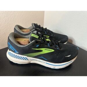 Brooks Men's Adrenaline GTS 23 Running Shoes Black Blue Size 9.5 US / EU 43